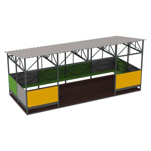 Дитяча альтанка Color Panel з лавками і підлогою в садочок купити за ціною 193 570 грн. Дитяча альтанка Color Panel з лавками і підлогою в садочок купити за ціною 193 570 грн.