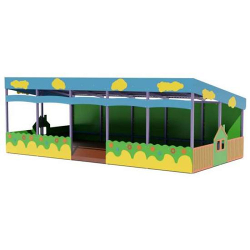 Великий 9 метровий дитячий тіньовий навіс у дитячий садок