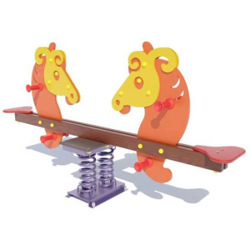 Качалка балансир на пружине "Лошадки"