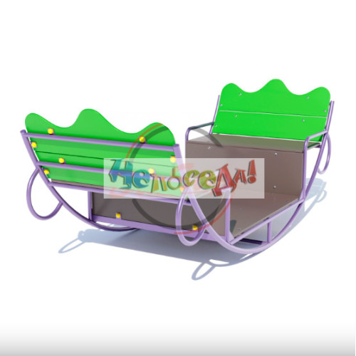 Детские качели качалка лодочка на 2 или 4 детей