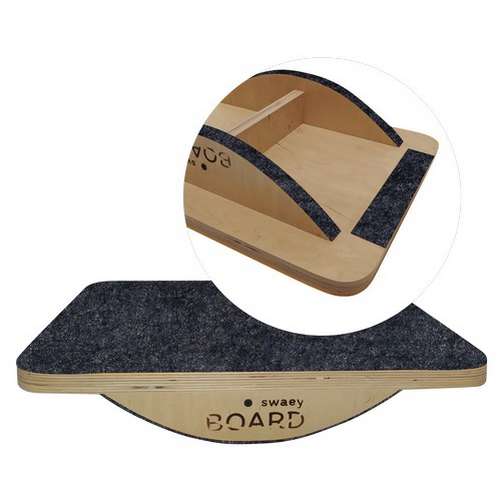 Балансир більгоу ІІ з покриттям з фетру та з пом'якшуючими/захисними накладками