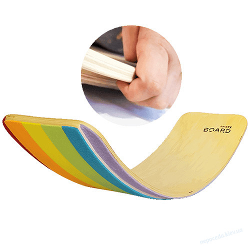 Рокерборд дитячий (захищені пальчики) колір Смужка Д93 х Ш28 х В21 см