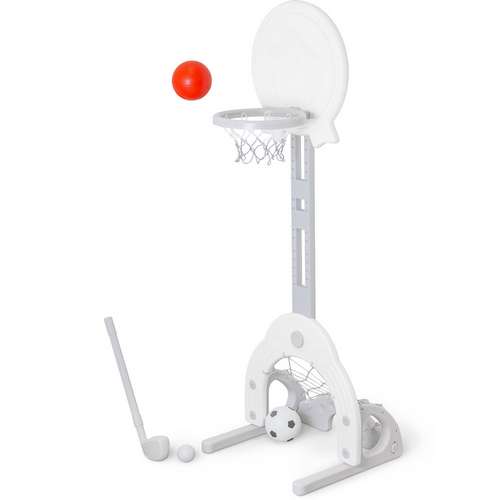 Баскетбольний кошик Rocket 2в1 білий