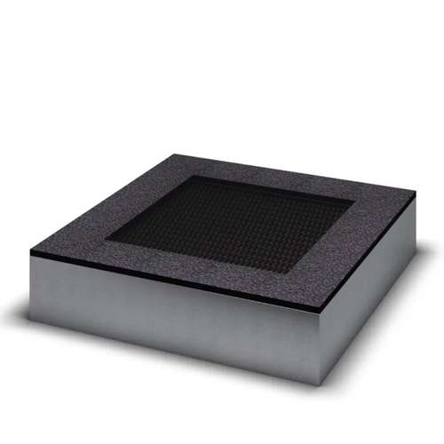 Грунтовий вбудований батут квадратний 130*130 см (полотно для стрибків 70*70 см)