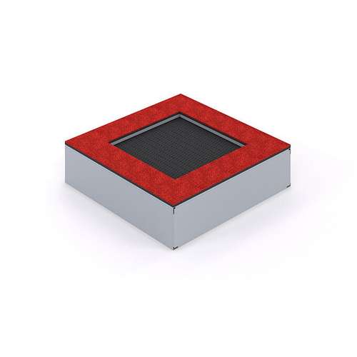 Вбудований наземний батут квадратний 160*160 см (полотно для стрибків 100*100 см)