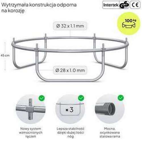 Батут Zipro Jump Pro 183 см черно-зеленый с внутренней сеткой ✅ хорошие характеристики Батут Zipro Jump Pro 183 см черно-зеленый с внутренней сеткой ✅ хорошие характеристики