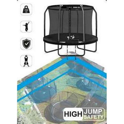 Батут THUNDER INSIDE ELITE 244 см с внутренней сеткой черный ✅ хорошие характеристики Батут THUNDER INSIDE ELITE 244 см с внутренней сеткой черный ✅ хорошие характеристики