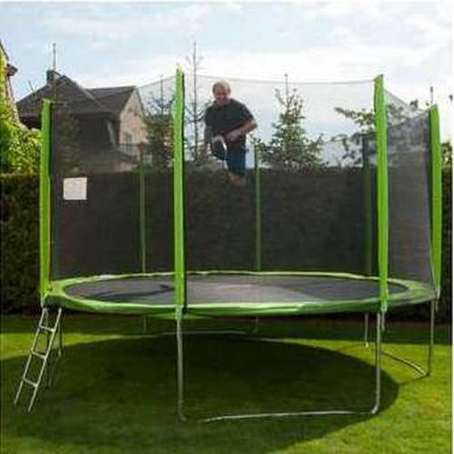 Батут inSPORTline Froggy PRO с наружной сеткой 366 см желтый ✅ хорошие характеристики Батут inSPORTline Froggy PRO с наружной сеткой 366 см желтый ✅ хорошие характеристики