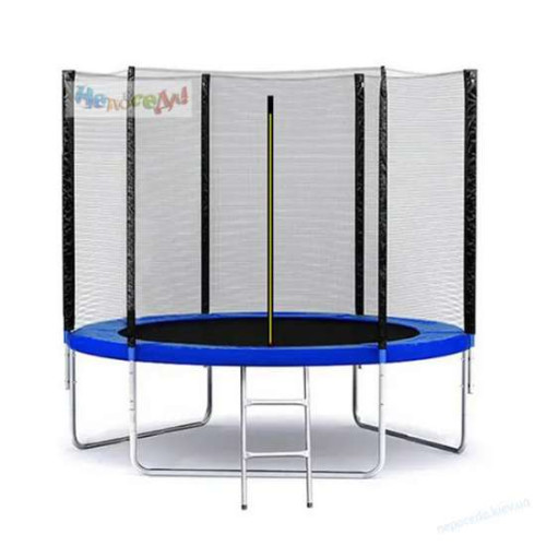 Батут дитячий з сіткою розмір 252см SkyJump для вулиці (120кг), синій