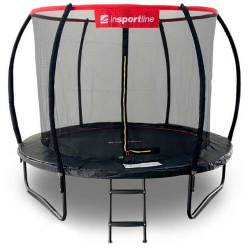 Батут 366 см черный inSPORTline Flea PRO с внутренней сеткой