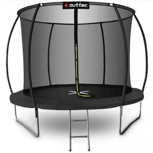 Батут OUTTEC Pumpkin з внутрішньою сіткою 366 см чорний
