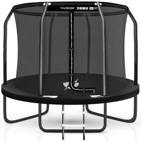 Батут THUNDER INSIDE ELITE 244 см с внутренней сеткой черный