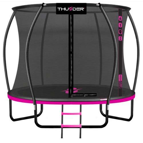 Батут всесезонний водонепроникний 10ft 312 см з драбинкою рожевий