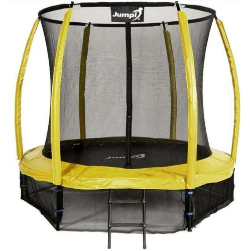 Батут Jumpi Maxy Comfort Plus с внутренней сеткой 252 см желтый до 50 кг Батут Jumpi Maxy Comfort Plus с внутренней сеткой 252 см желтый до 50 кг