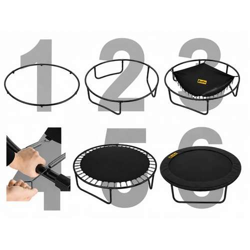 Батут 374см для детей BLACK Fiberglas black в сад ✅ хорошие характеристики Батут 374см для детей BLACK Fiberglas black в сад ✅ хорошие характеристики фото3