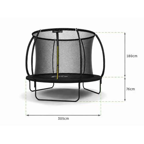 Батут 305см для детей BLACK Fiberglas black в сад ✅ хорошие характеристики Батут 305см для детей BLACK Fiberglas black в сад ✅ хорошие характеристики фото1