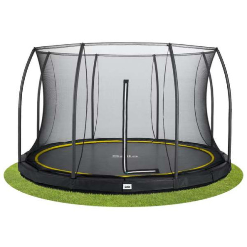 Спортивный батут Comfort Edition Ground 427 см высокого качества с защитной сеткой черный Спортивный батут Comfort Edition Ground 427 см высокого качества с защитной сеткой черный