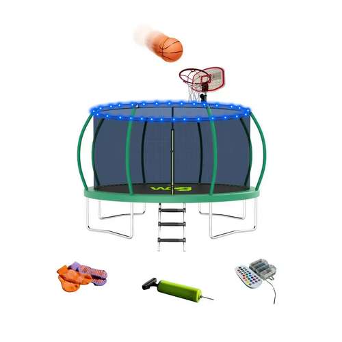 Батут з внутрішньою захисною сіткою WCG 374 см LED підсвіткою та аксесуарами купити за ціною 12 420 грн. Батут з внутрішньою захисною сіткою WCG 374 см LED підсвіткою та аксесуарами купити за ціною 12 420 грн.