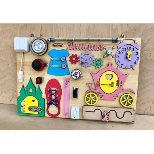 Розвиваюча дошка бізіборд 60х40см дитяча