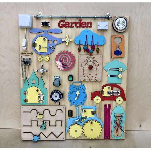 Бізіборд 70х60см розвиваюча дошка для дітей