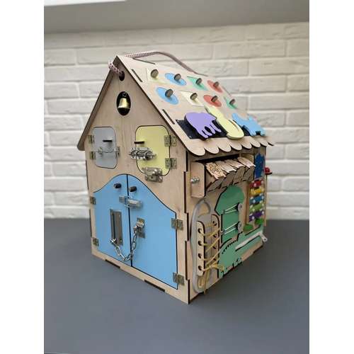 Дитяча розвиваюча іграшка бізібудинок 50х35х35см