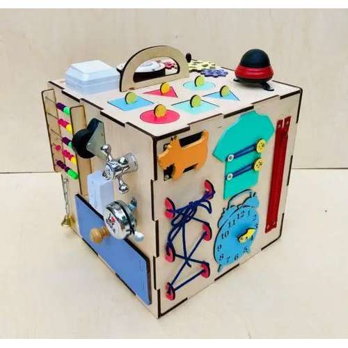 БізіКуб 30х30 см розвиваюча іграшка