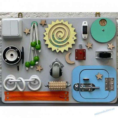 Бізі борд дошка навчальна для малюків 40х30