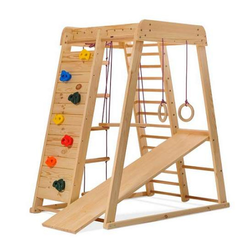 Спортивный комплекс уличный детский Акварелька- outdoor 3 для детей игровой с горкой