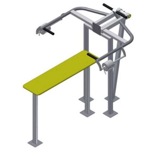 Вуличний тренажер Жим горизонтальний на спортивний майданчик