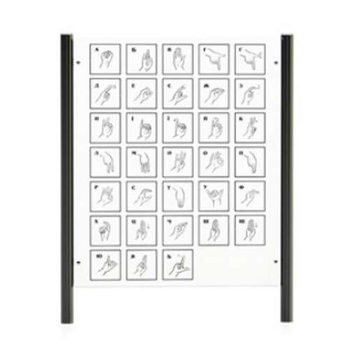 Детская учебная доска Алфавит жестов Детская учебная доска Алфавит жестов