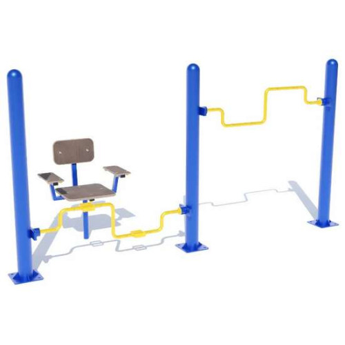 Тренажер для м'язів рук та ніг на спортивний майданчик