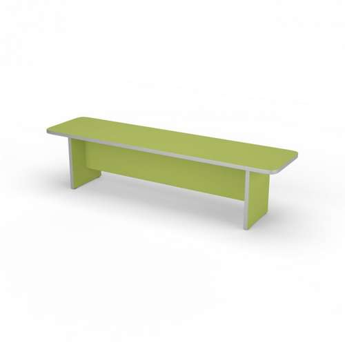 Лавка для детской раздевалки в садик 1200x300 мм зеленая