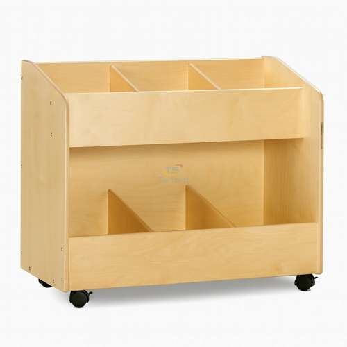 Мобильная книжная тумба на колесах