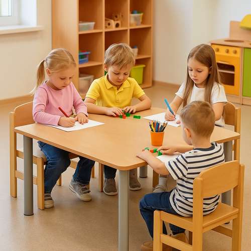 Дитячий навчально-ігровий квадратний стіл купити за ціною 2 750 грн. Дитячий навчально-ігровий квадратний стіл купити за ціною 2 750 грн.