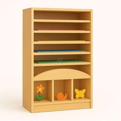 Полка для аппликаций и лепки Творческий шкафчик