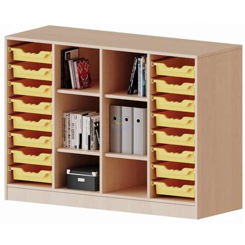 Стеллаж для учебных материалов с контейнерами (138,7×100×45 см)