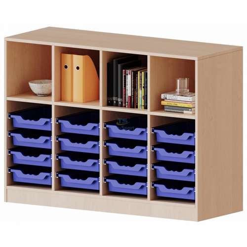 Стеллаж для учебных материалов с контейнерами (138,7×100×45 см)