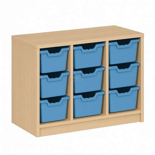 Стеллаж-органайзер с 9 контейнерами (102×60×45 см)