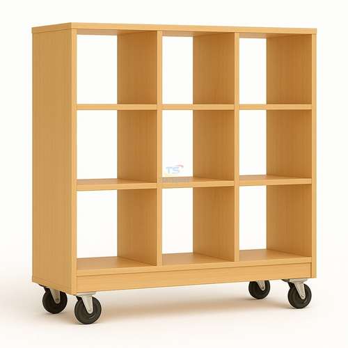 Стелаж-перегородка двосторонній Кубики на колесах