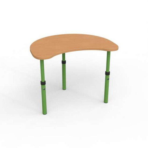 Стіл дитячий форми напівмісяць 600х450 кольорове ДСП для дитячого садочка