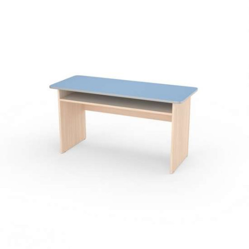 Стіл дитячий Мишеня 2 зр.гр. з полицею 1100x450x520 кольорове ДСП для дитячого садочка