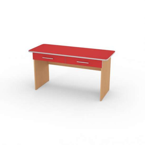 Стіл дитячий Мишеня 3 зр.гр. з шухлядою 1100x450x580 кольорове ДСП для дитячого садочка