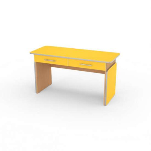 Стіл дитячий Ростик 1-3 зр.гр. з шухлядами 1100х450х460/580 кольорове ДСП для дитячого садочка