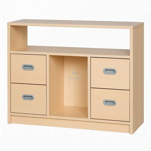 Тумба з відкритою верхньою полицею та висувними ящиками (97×80×45 см)