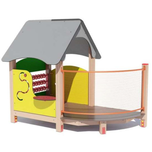 Дитячий ігровий будиночок з дерева Дитячий ігровий будиночок з дерева