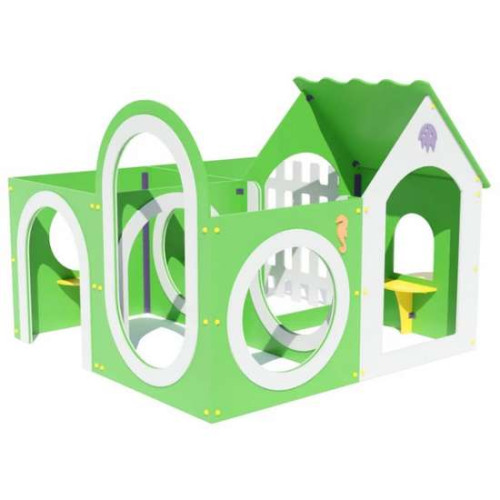 Дитячий будиночок-лабіринт на 4 секції