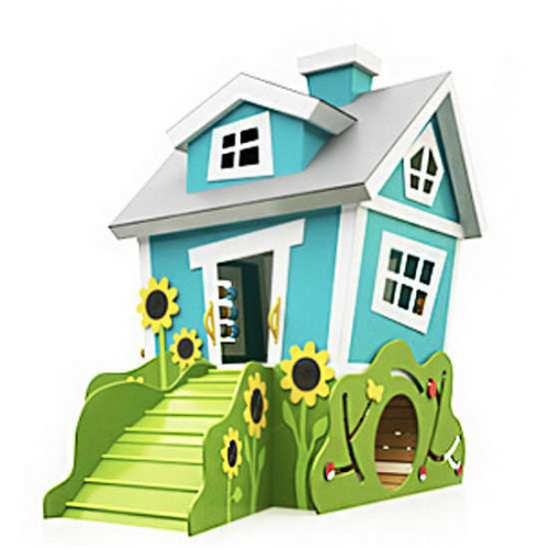 Детский игровой домик P-77 с тоннелем и счетами