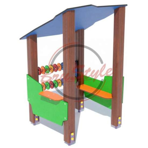 Дитячий будиночок “Міні” з лавками і рахівницею Дитячий будиночок “Міні” з лавками і рахівницею