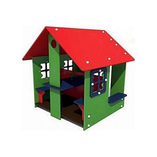 Детский домик с лавочкой Лесок уличный большой