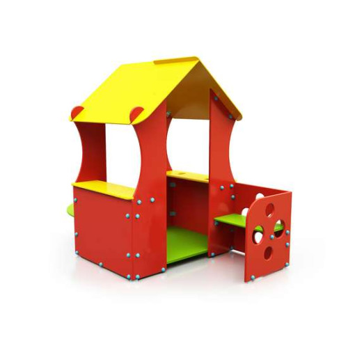 Детский игровой домик P-46 со скамейками